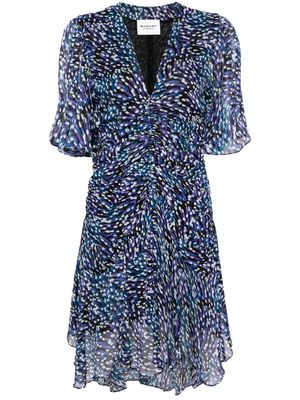 MARANT ÉTOILE Vivienne abstract-print mini dress - Blue