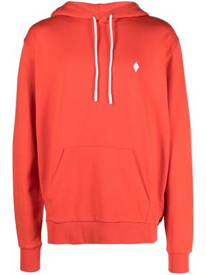 Marcelo Burlon County of Milan Cross-print organic-cotton hoodie - Orange