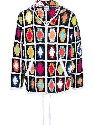 Marcelo Burlon County of Milan macramé Cross hoodie - Black