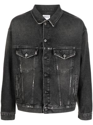 Marcelo Burlon County of Milan tassel-detail denim jacket - Black
