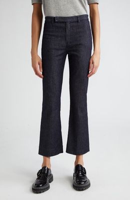 Max Mara Alan Ankle Flare Jeans in Midnight Blue