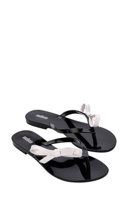 Melissa Harmonic Sweet VIII Flip Flop in Black/White