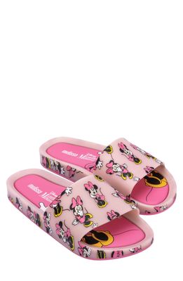 Melissa Mickey & Friends Beach Slide Sandal in Light Pink