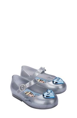 Melissa Mini Sweet Love Disney Princess Mary Jane Flat in Silver
