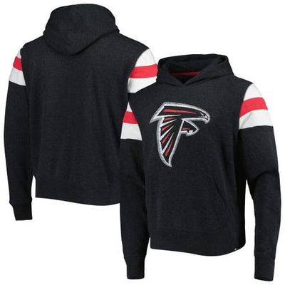 Men's '47 Heathered Black Atlanta Falcons Premier Nico Pullover Hoodie