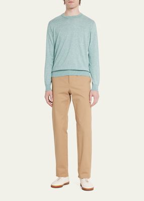 Men's Cotton-Cashmere Crewneck Sweater