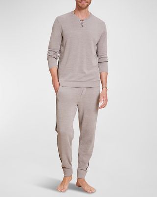 Men's Henley Pullover Sweater