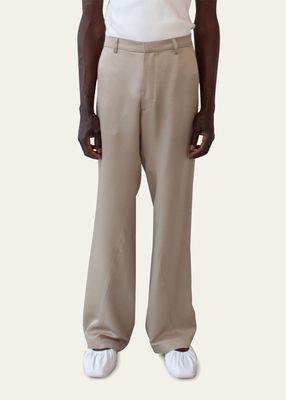 Men's Loose-Fit Viscose Trousers