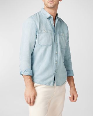 Men's Lou Cotton-Linen Workwear Shirt