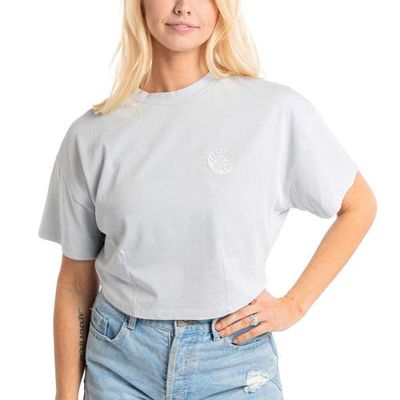 Men's Lusso Gray Boston Celtics Nola Faded Tonal Cropped T-Shirt