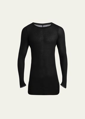 Men's Semi-Sheer Ribbed T-Shirt
