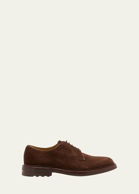 Men's Suede Derby Shoes