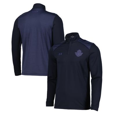 Men's Under Armour Navy Navy Midshipmen Silent Service Quarter-Zip Pullover Jacket