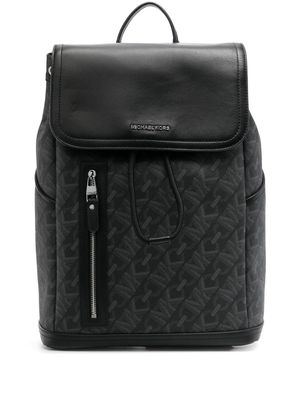Michael Kors Hudson Empire Signature Logo leather backpack - Black