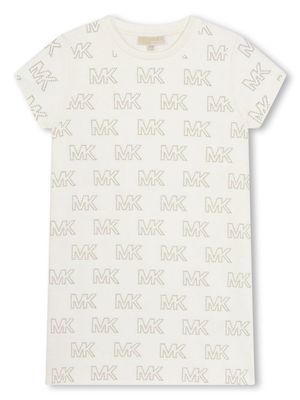 Michael Kors Kids logo-embellished minidress - Neutrals