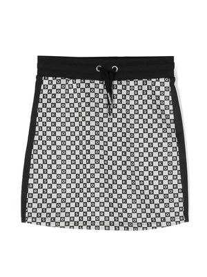Michael Kors Kids logo-print track skirt - Black