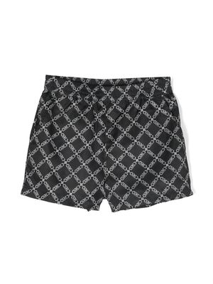 Michael Kors Kids monogram-print shorts - Black