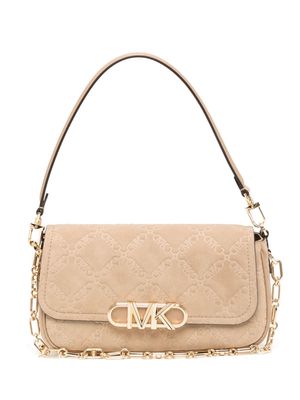Michael Kors medium Parker logo-plaque shoulder bag - Brown