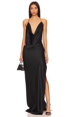 Michael Lo Sordo Iced Maxi Dress in Black