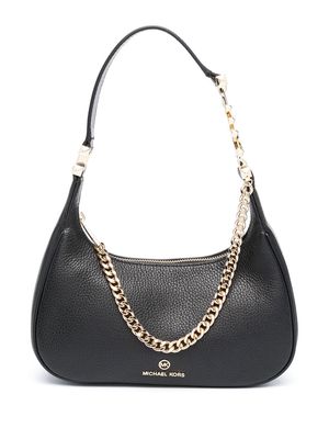 Michael Michael Kors chain-link leather shoulder bag - Black