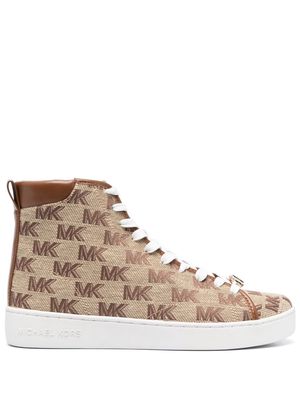 Michael Michael Kors Edie hi-top sneakers - Brown