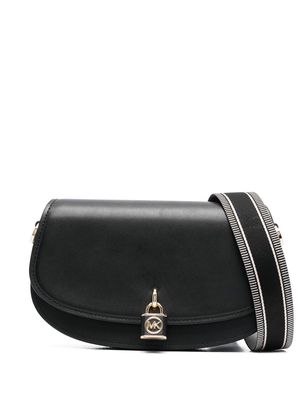 Michael Michael Kors padlock-detail shoulder bag - Black
