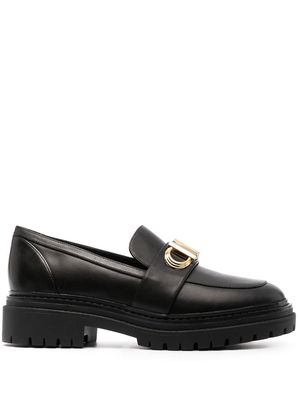 Michael Michael Kors Parker lug logo-plaque loafers - Black