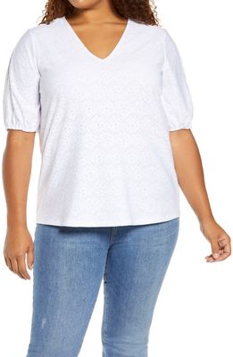MICHAEL Michael Kors Split Sleeve Top in White