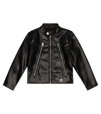 MM6 Maison Margiela Kids Faux leather jacket