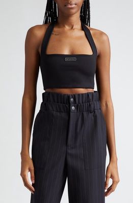 MONSE Halter Scuba Sports Bra in Black