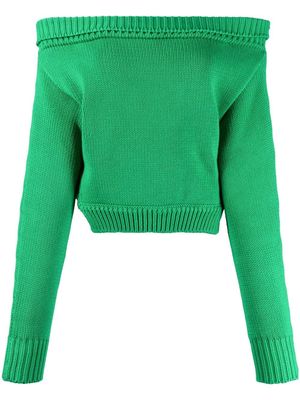 Monse off-the-shoulder jumper - Green