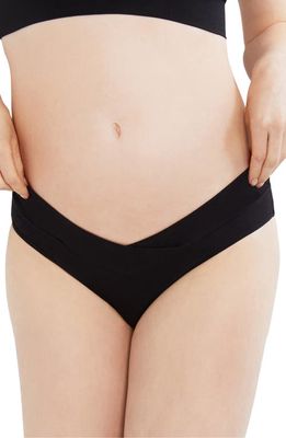 MOTHERHOOD MATERNITY Maternity Low Waist Bikini Briefs in Black