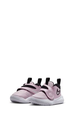 Nike Kids' Team Hustle D 11 Basketball Sneaker in Pink Foam/White/Black/White