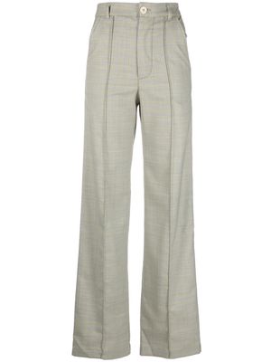 Ninamounah straight-leg cut trousers - Green