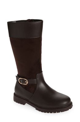 Nordstrom Kids' Eleanor Tall Lug Sole Boot in Brown