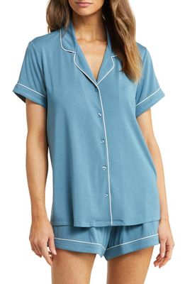 Nordstrom Moonlight Eco Short Pajamas in Teal Calypso
