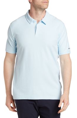 Oakley Club House Men's Regular Fit Short Sleeve Performance Polo in Light Blue Breeze