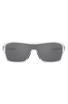 Oakley Turbine Rotor 128mm Polarized Shield Sunglasses in Clear