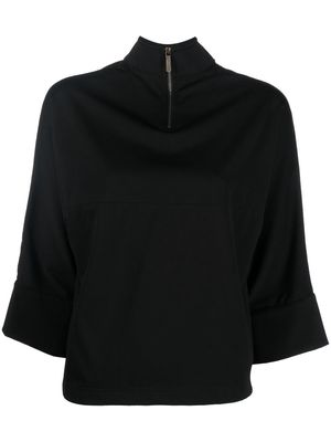 Opening Ceremony logo-patch high-neck jersey top - Black