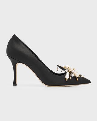Orientalia Pearly Charm Stiletto Pumps