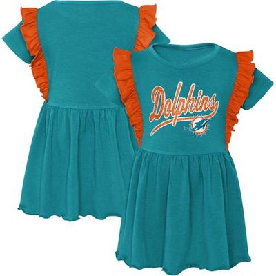 Outerstuff Girls Preschool Aqua Miami Dolphins Too Cute Tri-Blend Dress