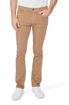 PAIGE Federal Transcend Slim Straight Leg Jeans in Khaki Harvest