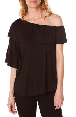 PAIGE Pax One-Shoulder Top in Black