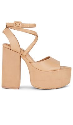 Paloma Barcelo Anfisa Platform Sandal in Beige