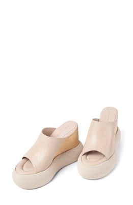 Paloma Barcelo Emry Platform Wedge Sandal in Ivory