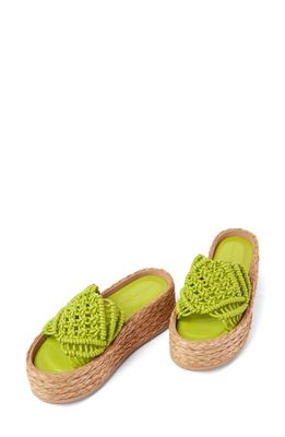 Paloma Barcelo Erlea Platform Sandal in Mint