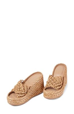 Paloma Barcelo Kenya Espadrille Wedge in Natural