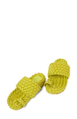 Paloma Barcelo Malka Satin Sandal in Lime
