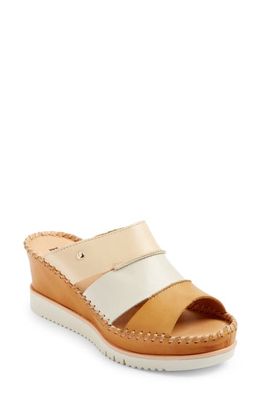 PIKOLINOS Aguadulce Strappy Wedge Sandal in Honey