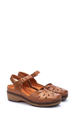 PIKOLINOS Granada Wedge Sandal in Brandy